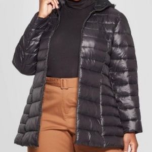 Great condition Ava & Viv lightweight puffer coat with hood. Size 3X.
